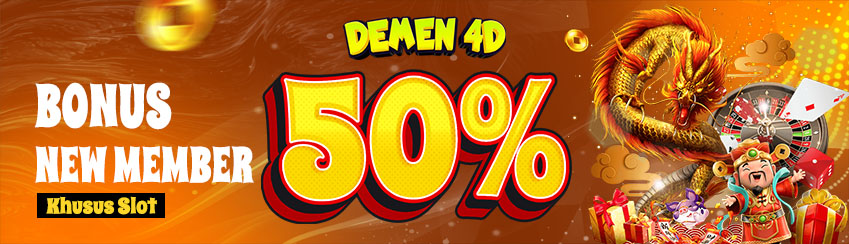 BONUS NEW MEMBER SLOT 50%